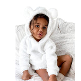 Baby Kid Boys Girls Long Sleeve Velvet Hood Spring 2 Pcs Sets