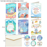 Easter Card Creative Kid Birthday Card with Envelope Sticker