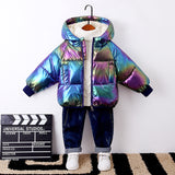 Kid Padded Down Winter Reflective Washless Cotton Lamb Fleece Coat