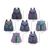 Kid Glow In Dark Backpacks Universal Magic Geometric Diamond Bags