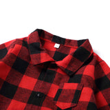 Family Matching Mother Daughter Plaid Christmas Autumn Dress
