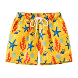 Summer Kids Boy Swimwear Fashion Striped Print Holiday Swimsuit
