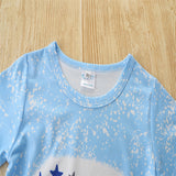 Toddler Kids Baby Girls Summer Outfit Short Puff Sleeve 2 Pcs Sets