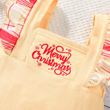 Baby Girl Sleeveless Jumpsuit Christmas Long Legs Pants