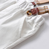 Kid Baby Boy Long Sleeve Overalls Suit 2 Pcs Sets