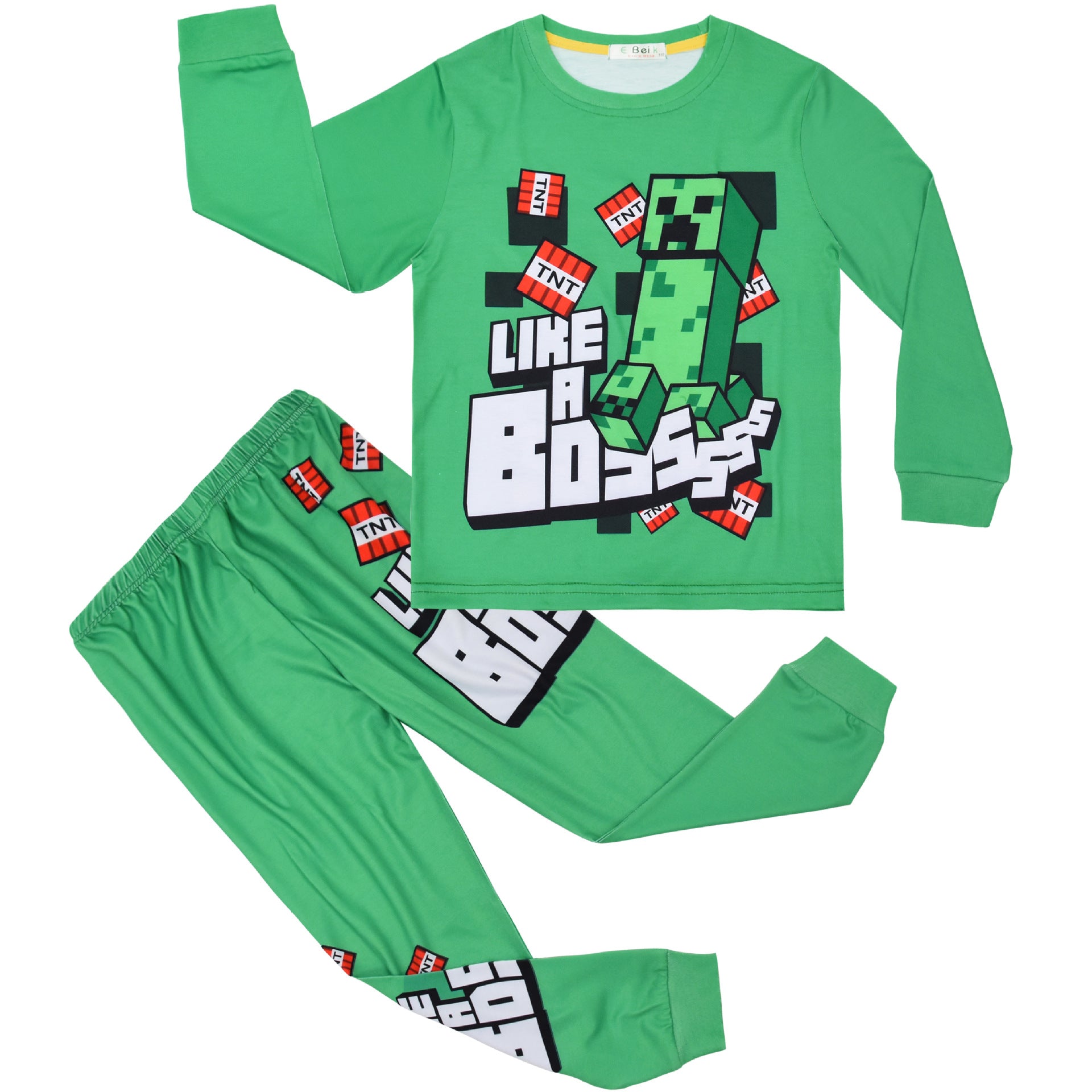 Kid Boy Home Set Long Sleeve Pajamas