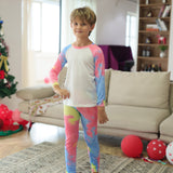 Family Matching Parent-child Christmas Tie-dye Suit Pajamas
