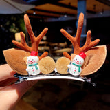 Kid Girl Christmas Hair Clip Small Antler Clip Elk Headdress Three-dimensional Headwear