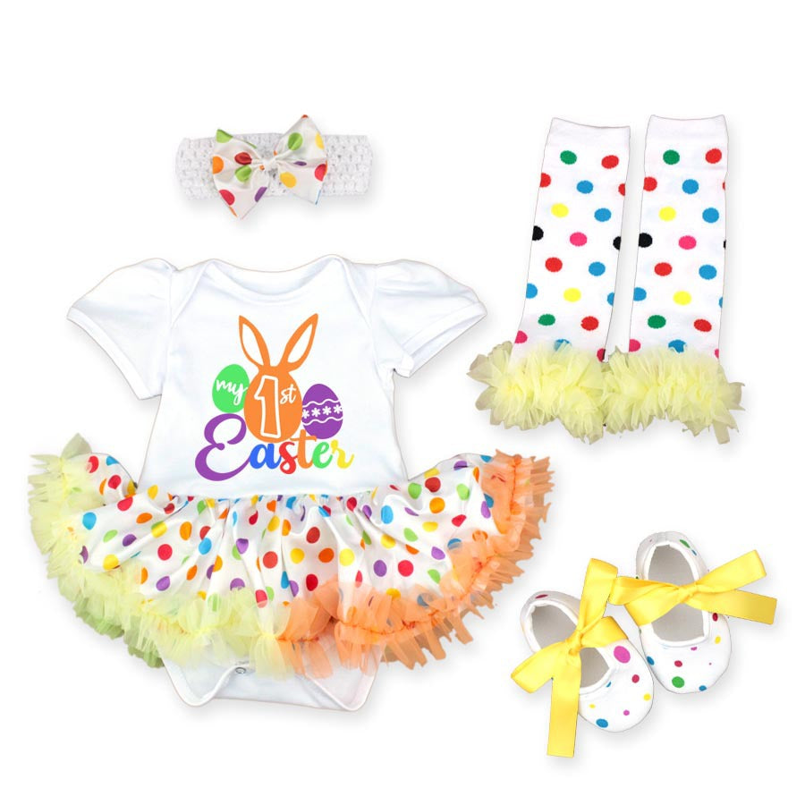 Baby Girl Easter 3 Pcs Crawl Suit Sets