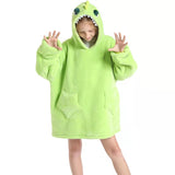 Kid Boy Girl TV Hooded Blanket Warm Wearable Pajamas