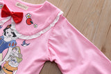Kid Baby Girl Doll Collar Cute Snow White Print T-shirt