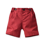 Kid Baby Boys Summer Short Sleeve Floral Casual 3 Pcs Sets