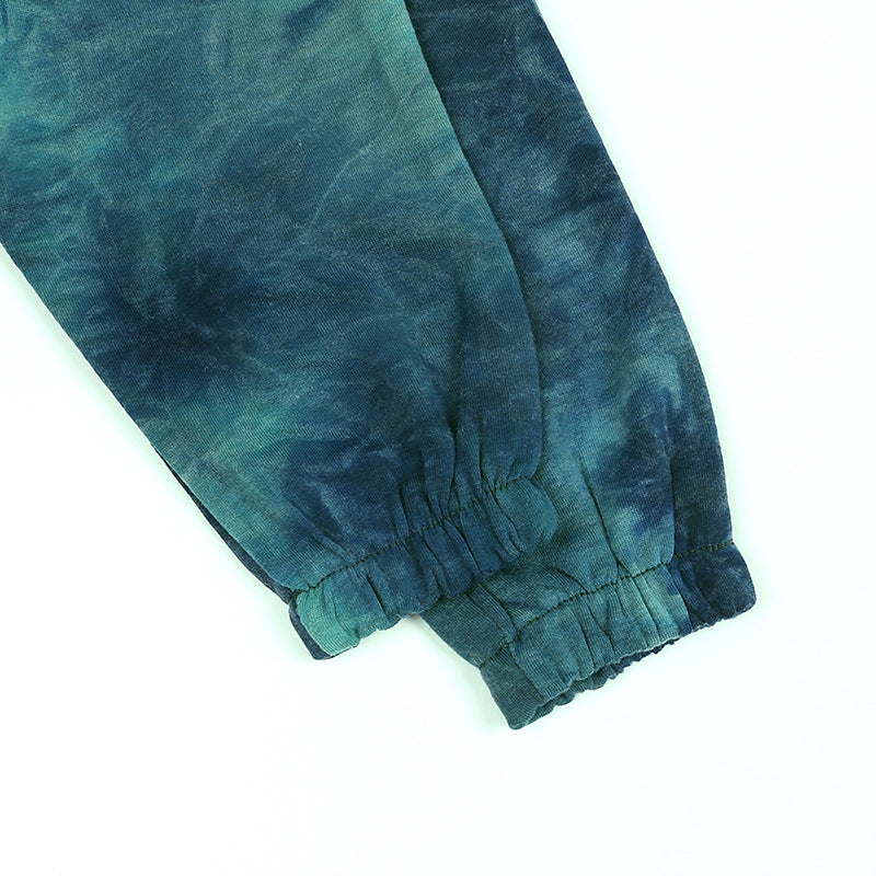 Kid Baby Girls Autumn New Tie-dyed Long Sleeve 2 Pcs Set