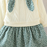 1-6Y Kid Baby Girl Cute Bunny Sets 2 Pcs