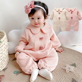 Baby Girl Onesie Little Princess Velvet Thickened Climbing Rompers