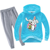 Kid Boy Girl Easter Bunny Cartoon Sets 2 Pcs