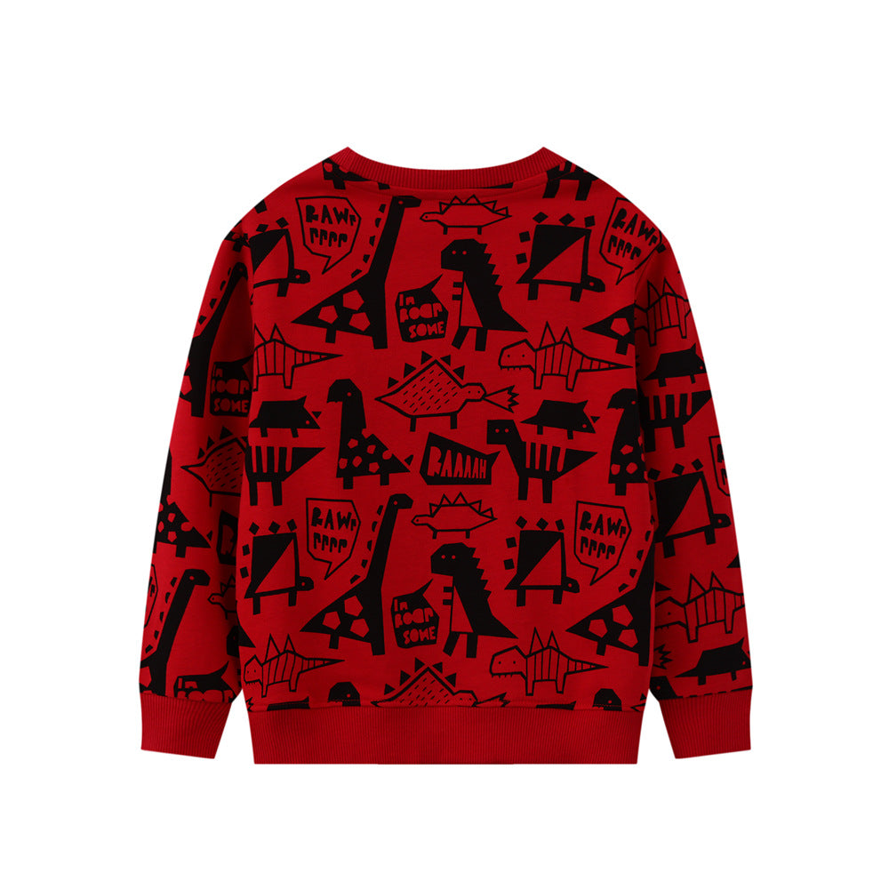 Kid Baby Boy Girl Trend Full Print Shirt Top