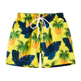 Summer Kids Boy Swimwear Fashion Striped Print Holiday Swimsuit