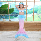 Summer Kid Baby Girl Mermaid Monofin Princess Swimsuit Bikini Bathing Suit