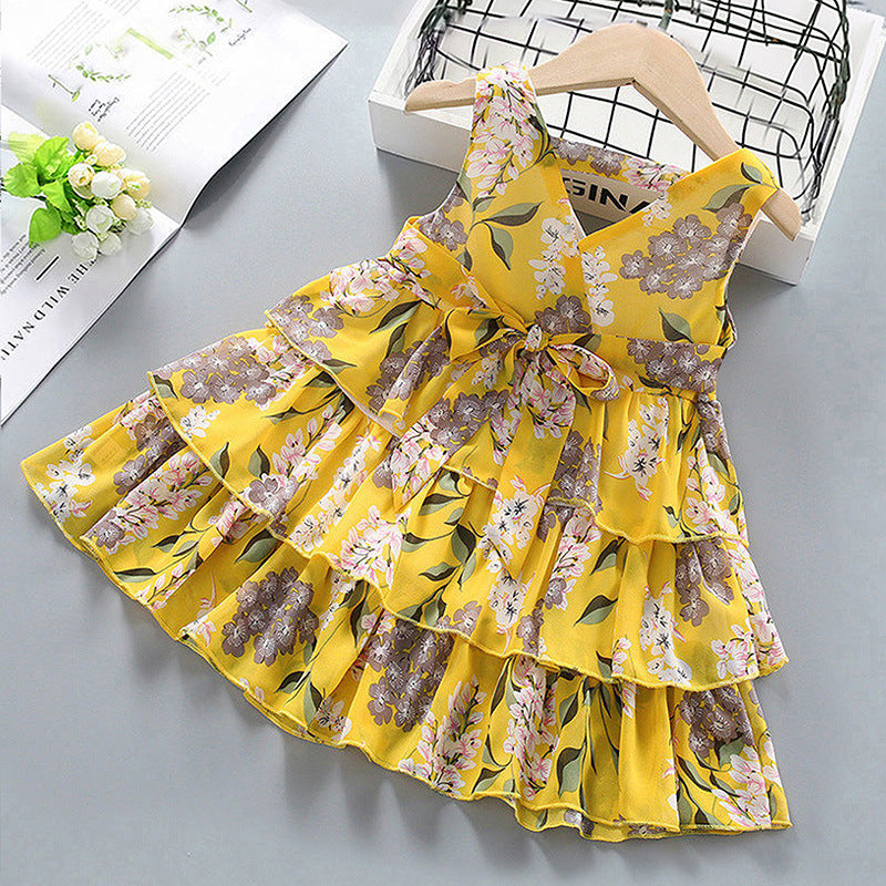 Kid Baby Girl Flower Sleeveless Summer Dresses