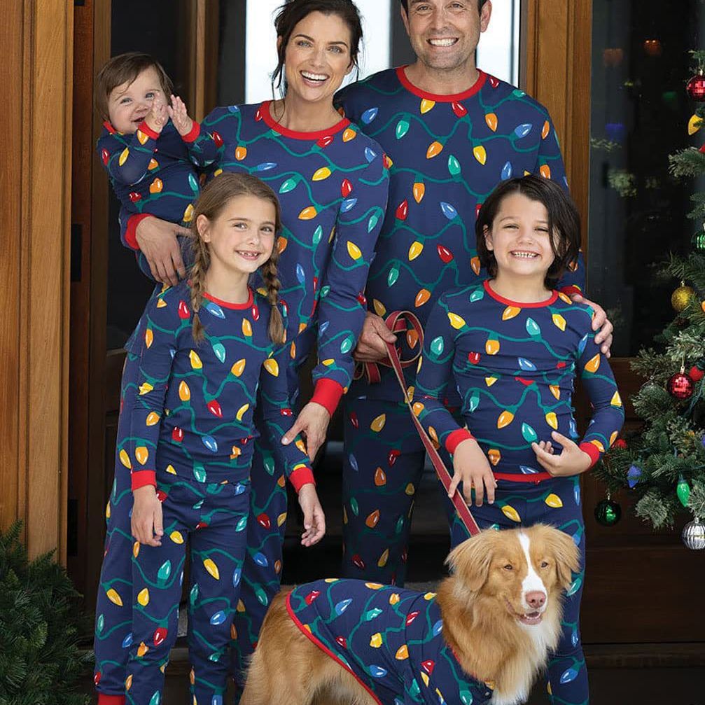 Family Autumn Christmas Print Long Sleeves Homewear Pajamas