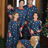 Family Autumn Christmas Print Long Sleeves Homewear Pajamas