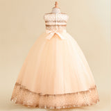 Kid Girl Princess Peng Gauze Piano Playing Dresses