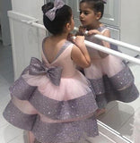 Baby Girl Pompous Princess Piano Host Evening Performance Dresses