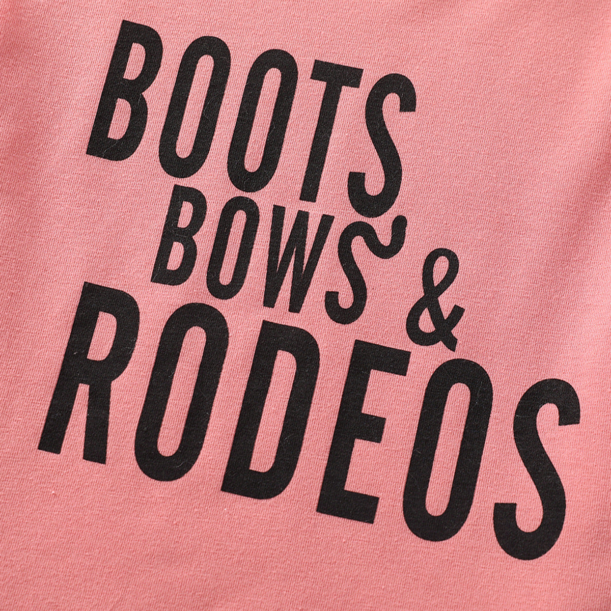 Kid Baby Girl Summer Plain Letter Ripped Flared 3 Pcs Sets