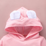 Kid Baby Girl Hoodie Bunny Print Cute Long Sleeve Easter Bunny Coats