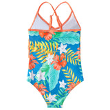 Kid Girls Swimsuit Ruffled One-piece Soaking Spring Beachwear