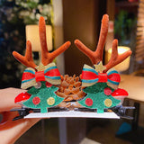 Kid Girl Christmas Hair Clip Small Antler Clip Elk Headdress Three-dimensional Headwear