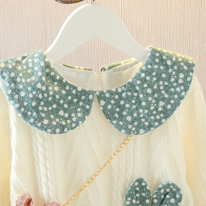 1-6Y Kid Baby Girl Cute Bunny Sets 2 Pcs