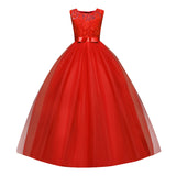 Kid Girl Princess Bow Party Formal Dress
