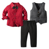 Kid Boy Little Gentleman Party Suits 2 Pcs Set