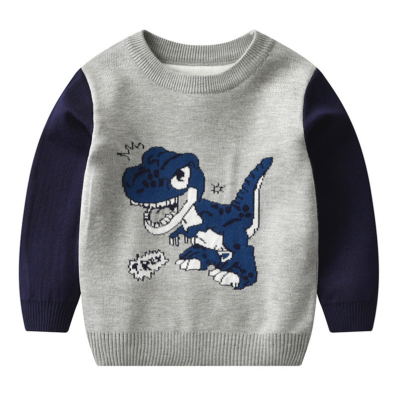 Kid Baby Girl Knit Pullover Autumn Christmas Jacquard Sweater
