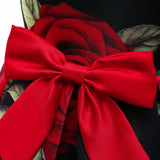 Kid Baby Girls Red Print Princess Flower Dress