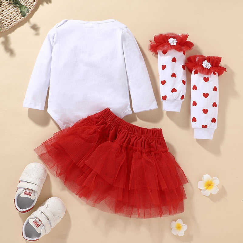 Baby Girl Hattie Love Valentine's Day 3 Pcs Sets