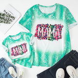 Family Matching Mother Daughter CottonShort Sleeves T-shirt