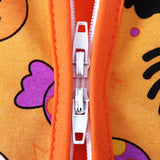 Baby Boy Long Sleeved Climbing Halloween Double Zipper Rompers
