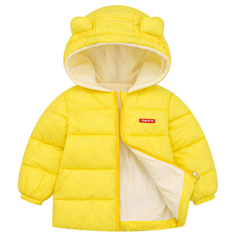 Kid Baby Girl Boy Winter Foreign Thick Cotton-padded Jacket Coats