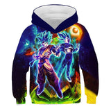 Super Kid Boy Dragon Ball Long Sleeve Hoodie