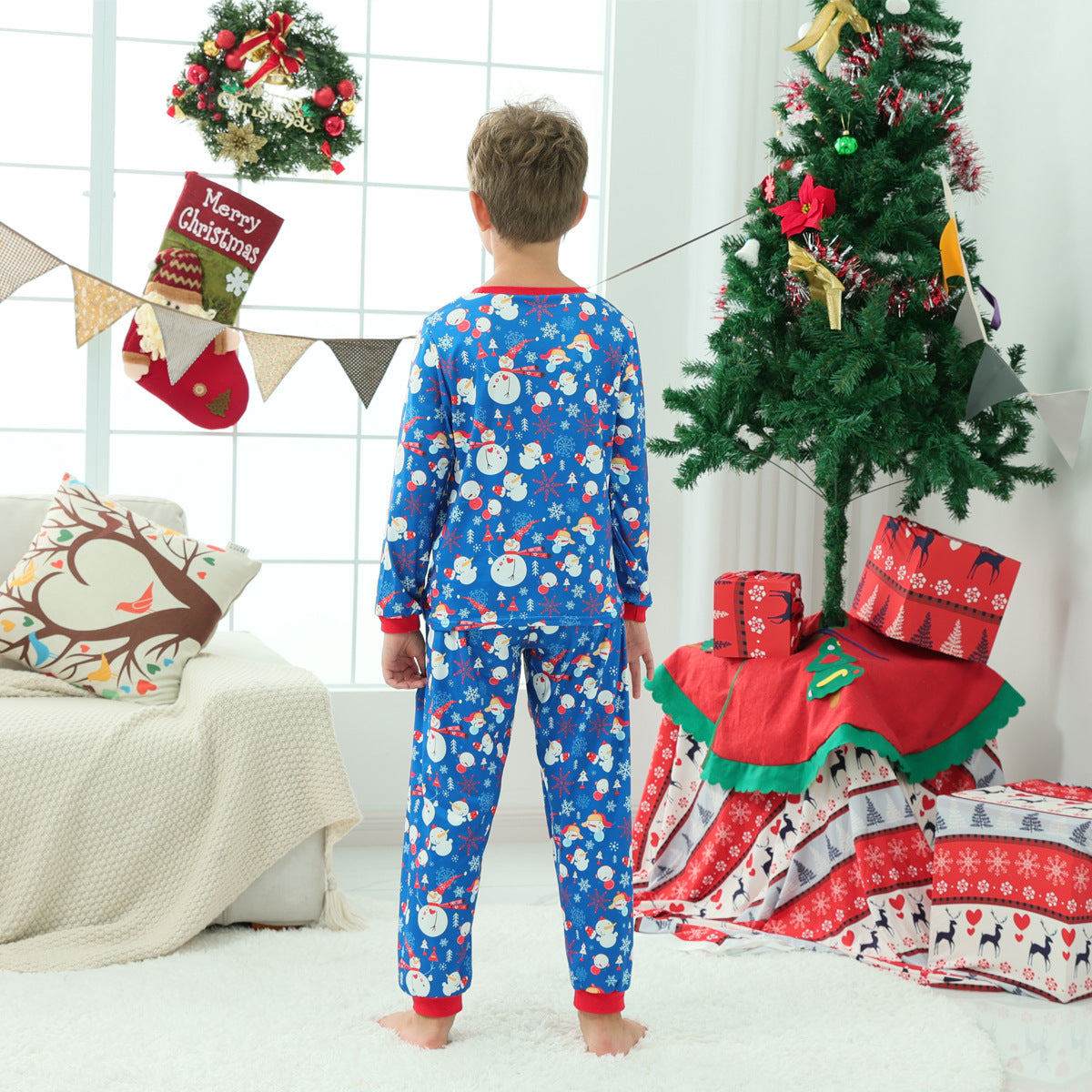 Family Matching Parent-child Pajamas Christmas Long Sleeves Sleepwear