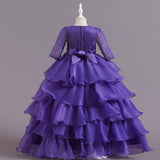 Kid Girl Princess Poncho Christmas Dresses