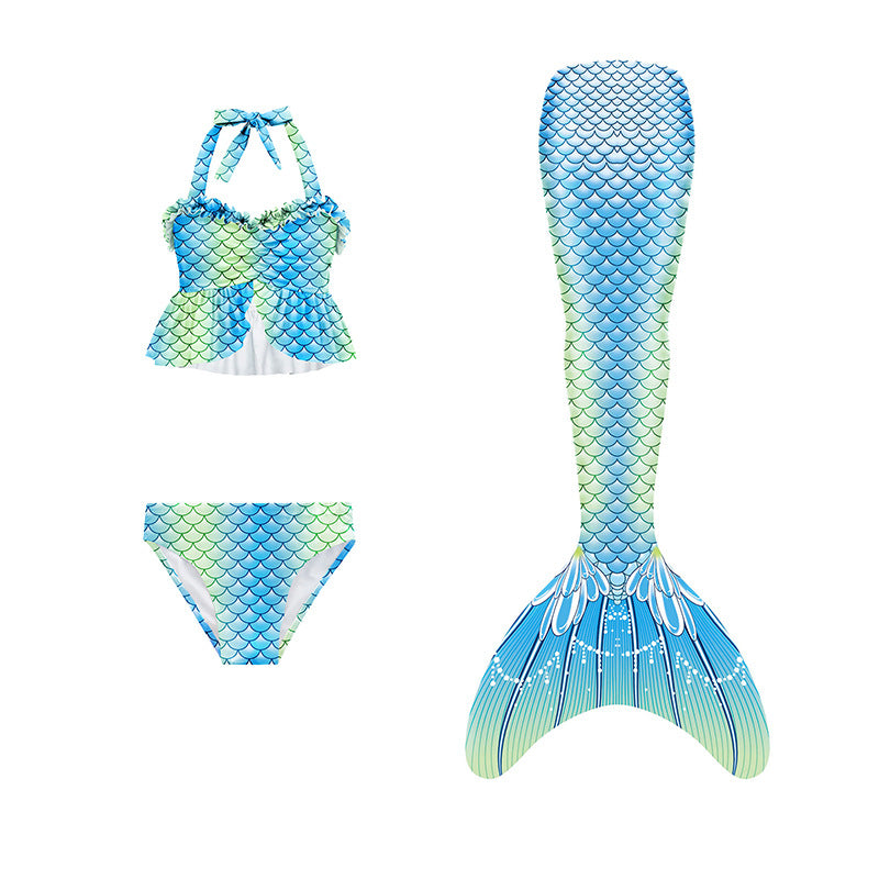 Kid Girl Beauty Mermaid Bikini Swimsuit