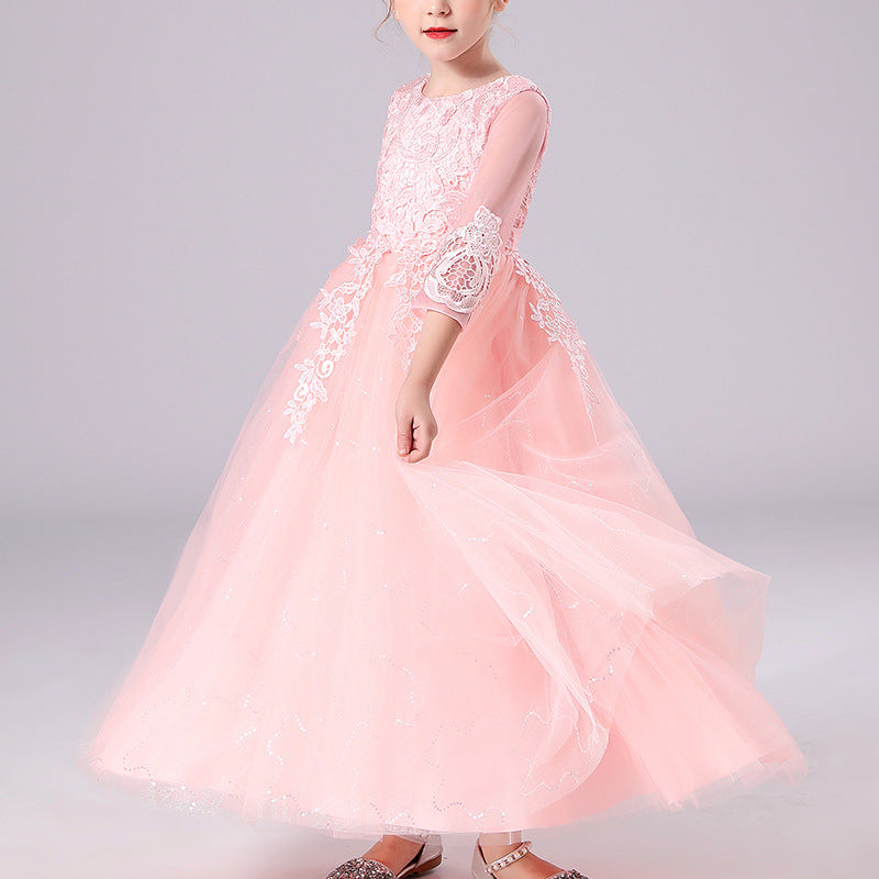 Kid Girl Autumn Spring Princess Formal Dresses