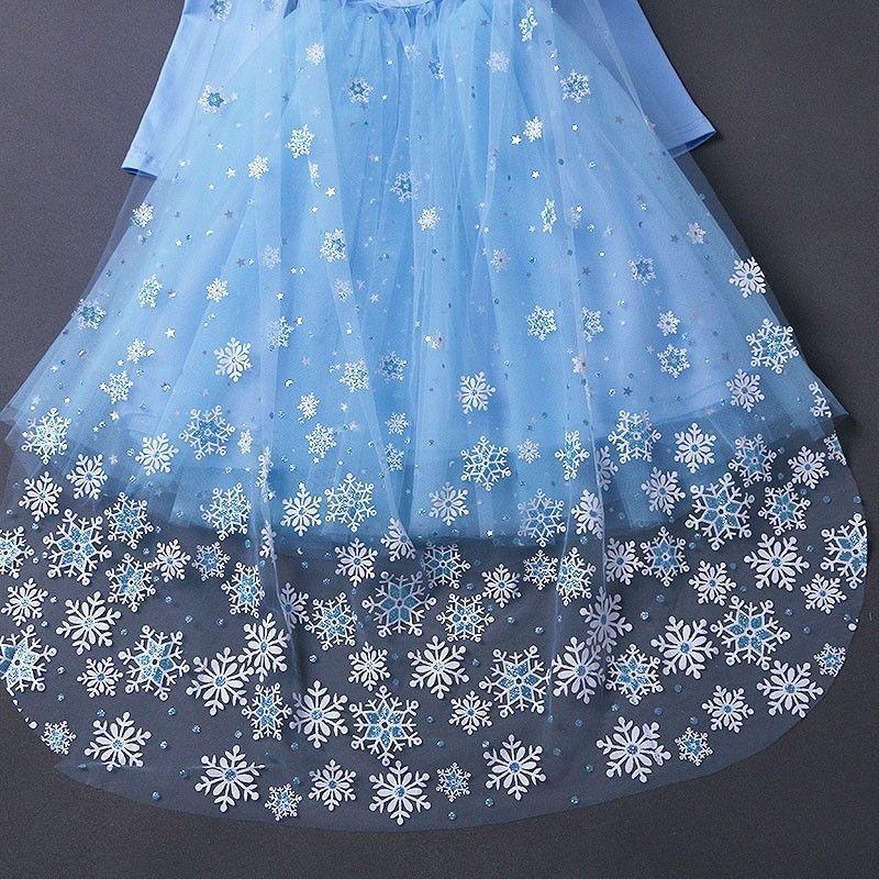 Kid Girl Princess Pure Cotton Spring/Autumn Frozen Elsa Dresses