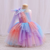 Kid Baby Girl Princess Piano Performance Gradual Evening Party Dresses