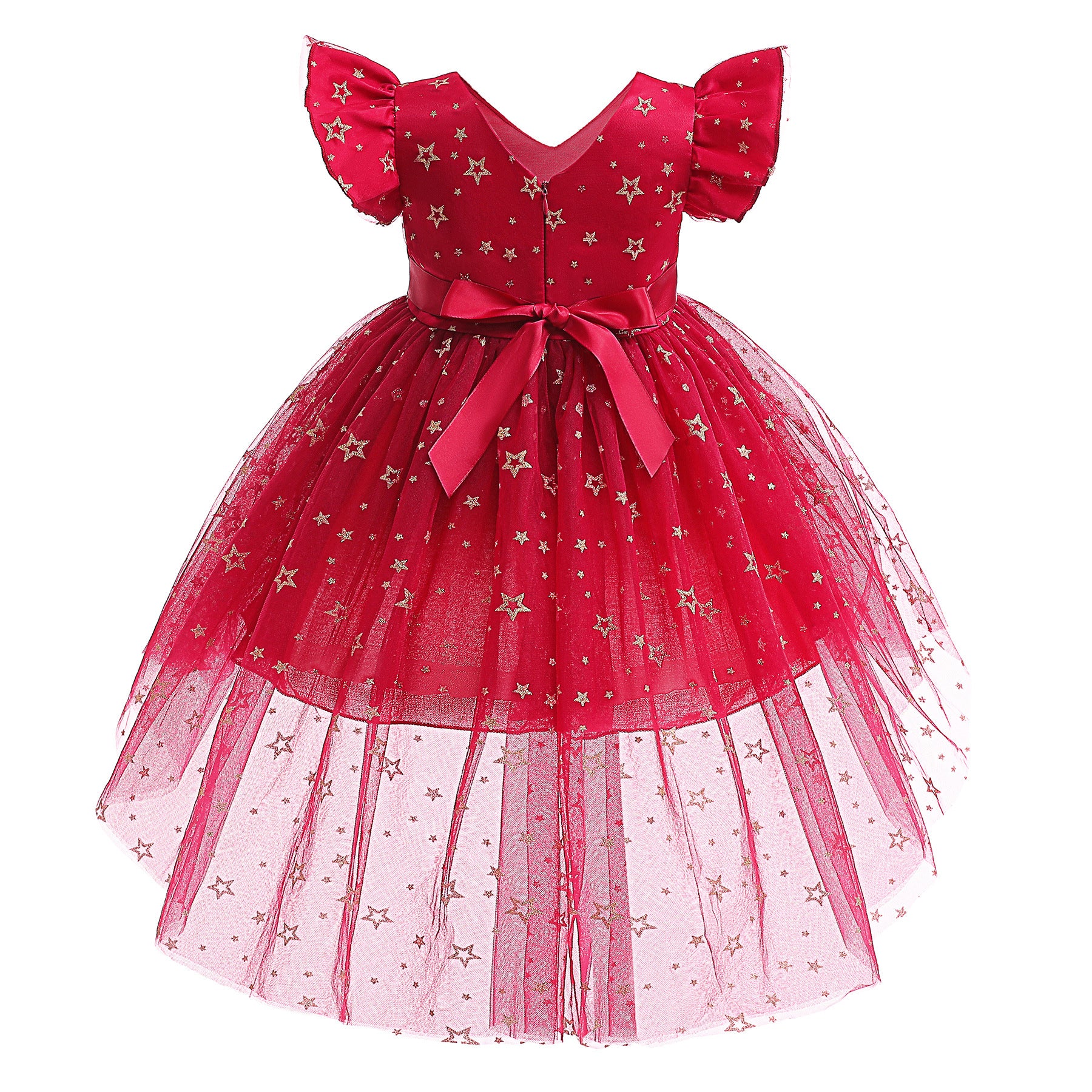 Kid Girls Princess Sequined Christmas Show Dress