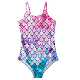 Kid Girls One-piece Swimsuit Mermaid Bathing Beach Swimwear